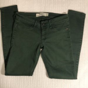 Abercrombie & Fitch Green Skinny Jeans